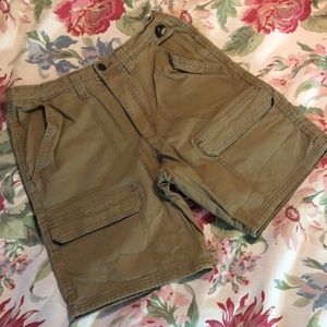 REI Size 30 Deep Classic KHAKI
CARGO Short MultiPocket Velcro Waist-Hook Sturdy